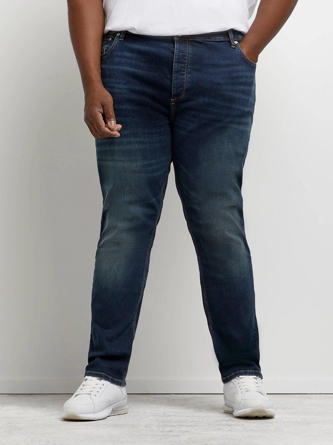 Jeans Big & Tall Relaxed Skinny Jeans - Blue