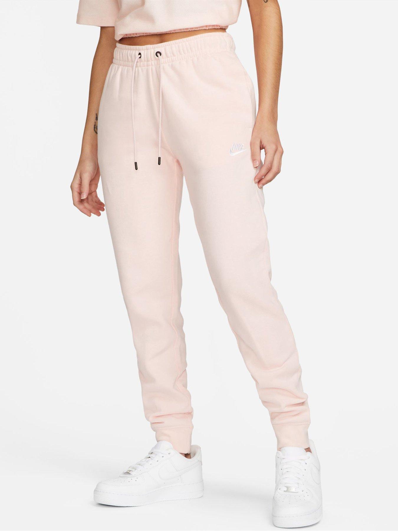 nike pink tracksuit bottoms