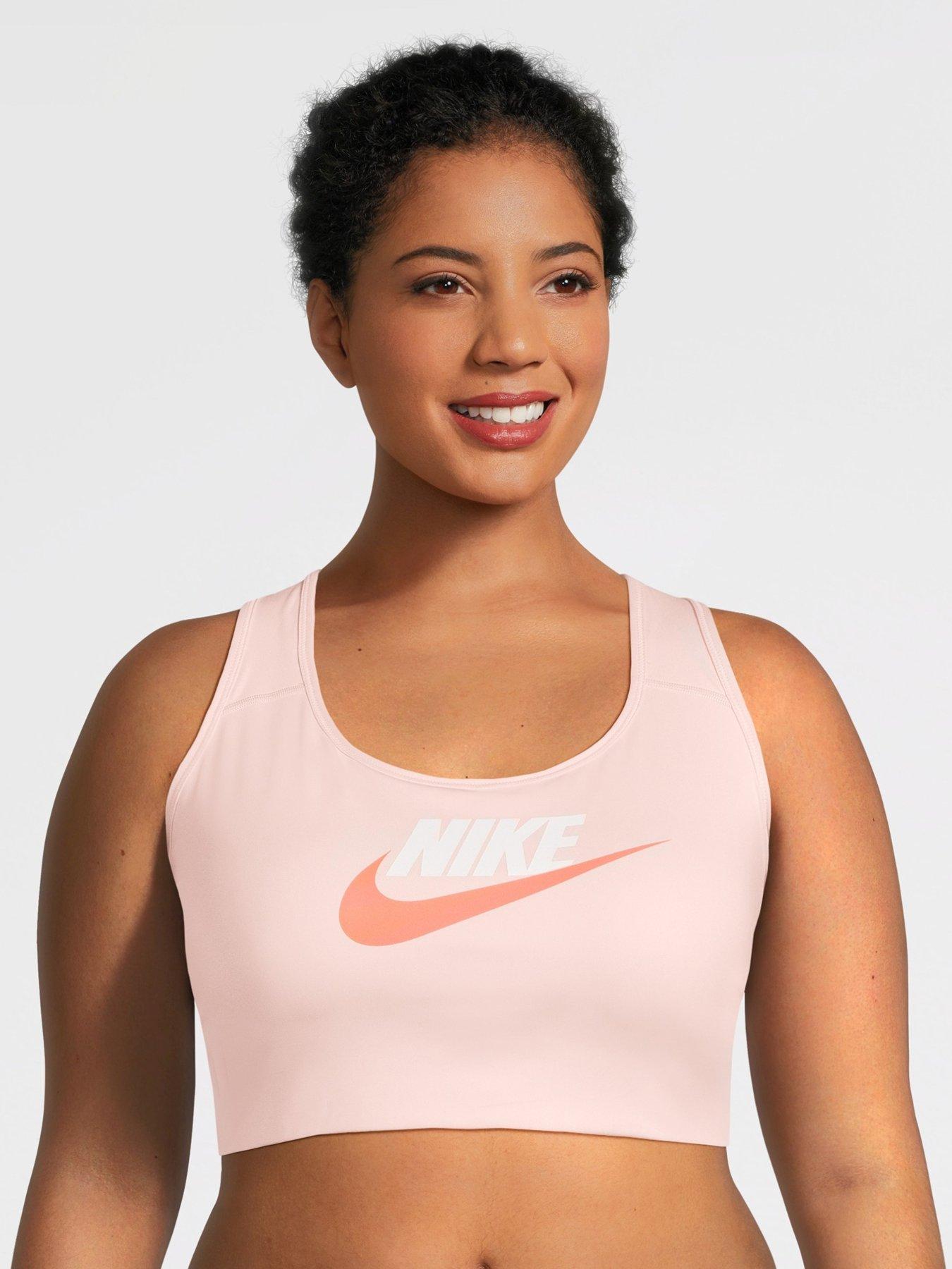 Nike Medium Support Swoosh Futura Bra - Pink (Curve)