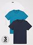  image of very-man-3-pack-essential-crew-neck-t-shirts--blue-navy-teal