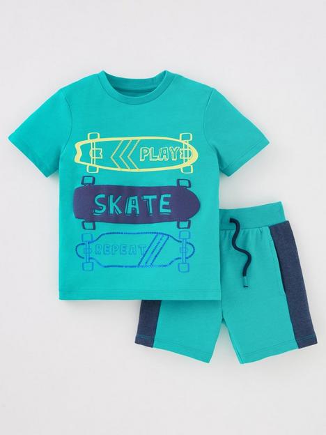 mini-v-by-very-boys-skate-ss-tee-and-sweat-short-set