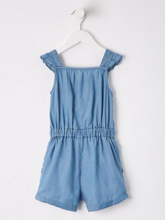 back image of mini-v-by-very-girls-frill-chambray-playsuit