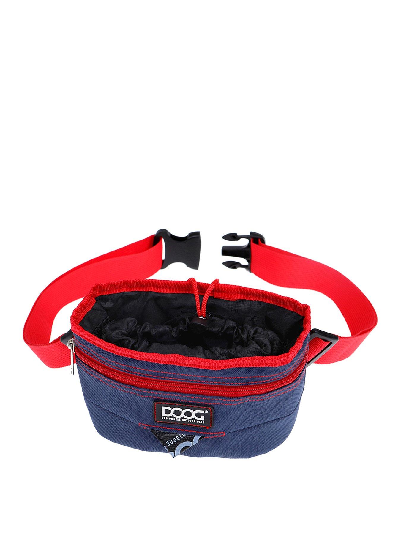 Product photograph of Doog Dog Treat Pouch - Navy Red - Large from very.co.uk