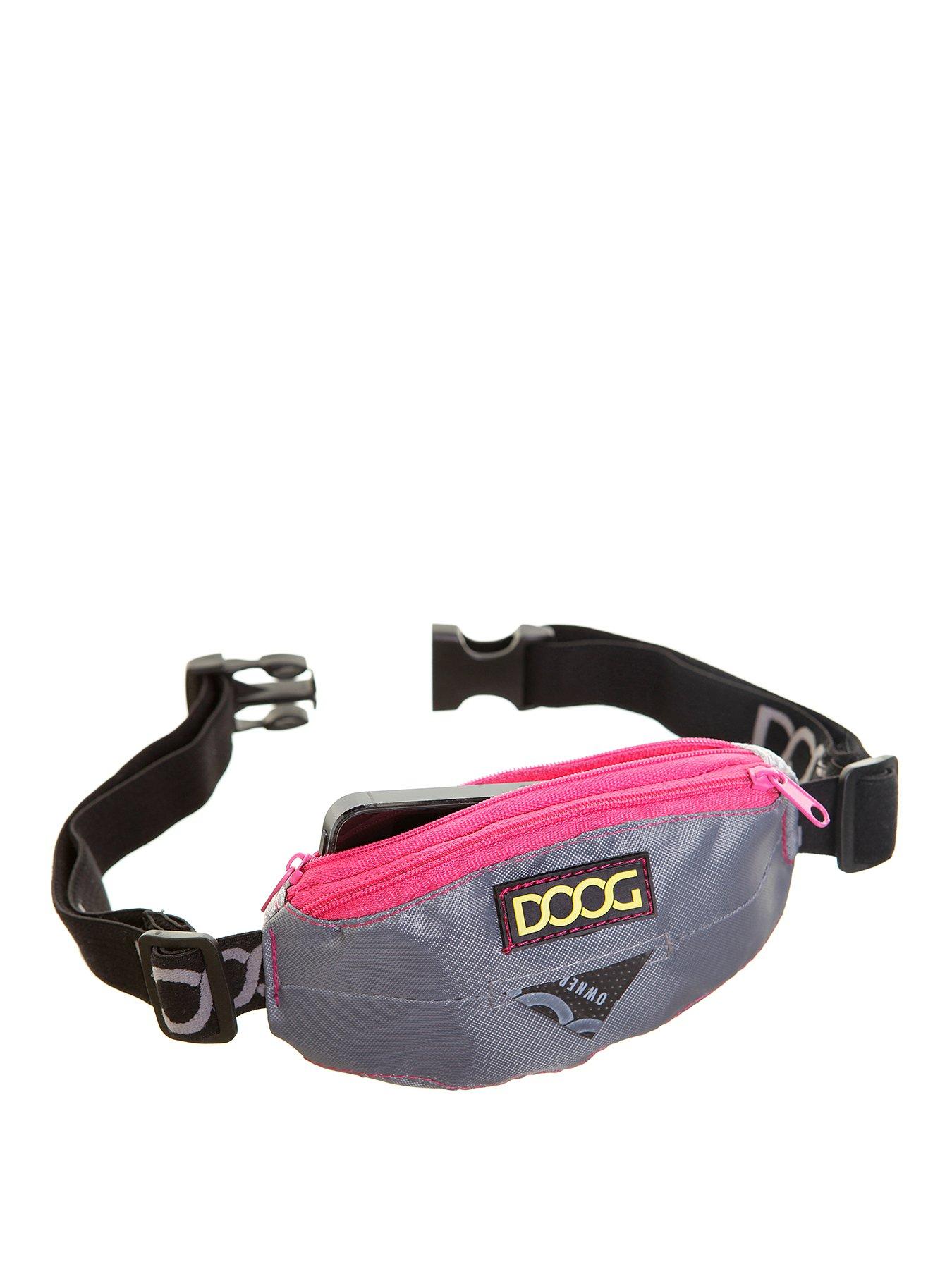 Product photograph of Doog Mini Walkie Bag Neon Grey With Pink Trim from very.co.uk