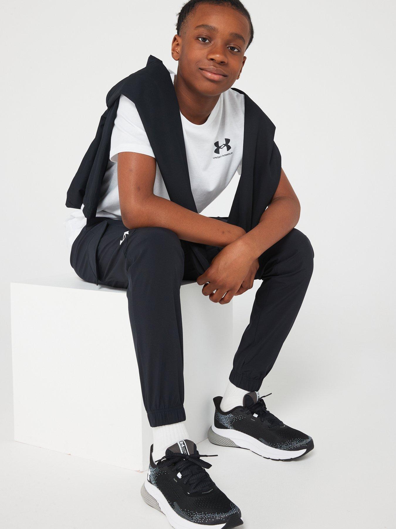 UNDER ARMOUR Boys Sportstyle Small Logo T-Shirt - White/Black | Very.co.uk