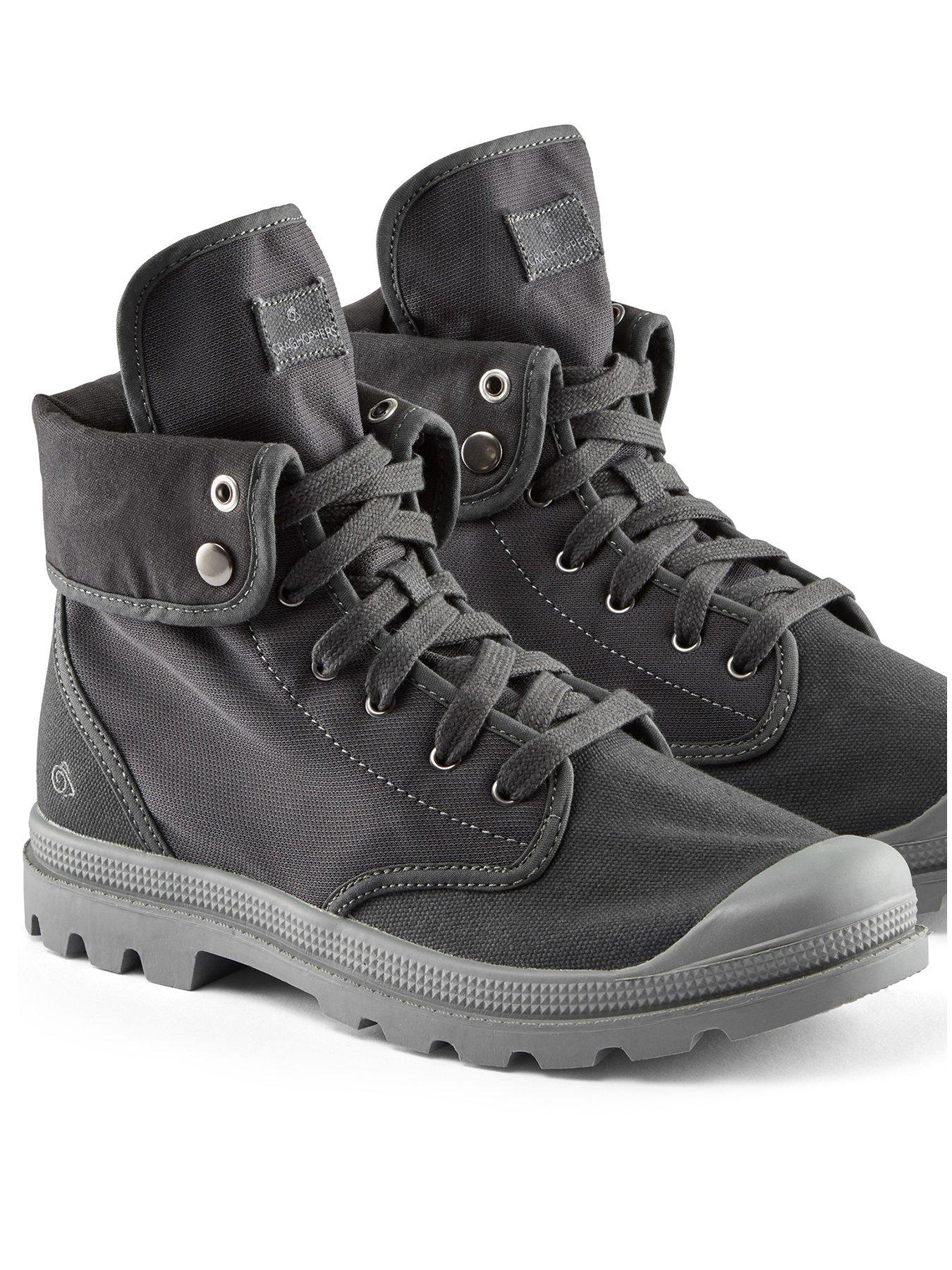 Dark store grey boots