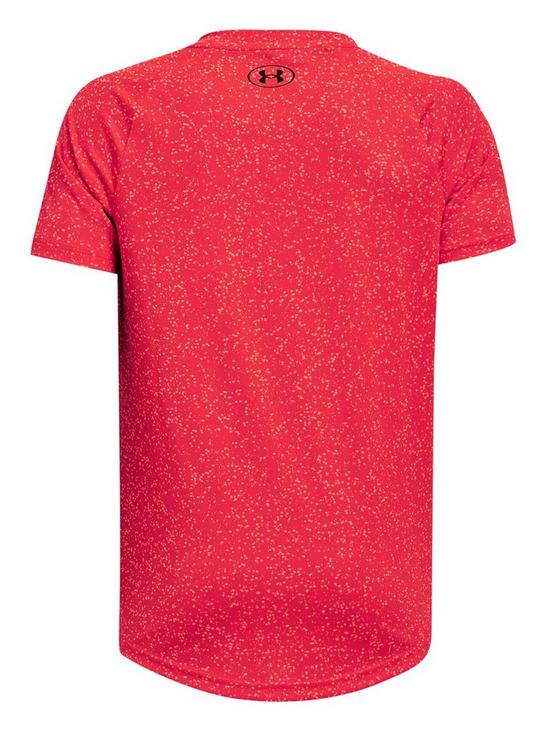 back image of under-armour-boys-tech-20-nova-t-shirt-redblack
