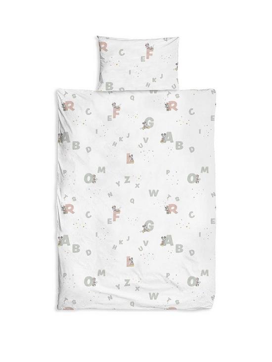 front image of disney-mickey-minnie-cot-duvet-cover-set