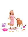 Image thumbnail 1 of 6 of Barbie Newborn Pups Doll and Puppy Playset
