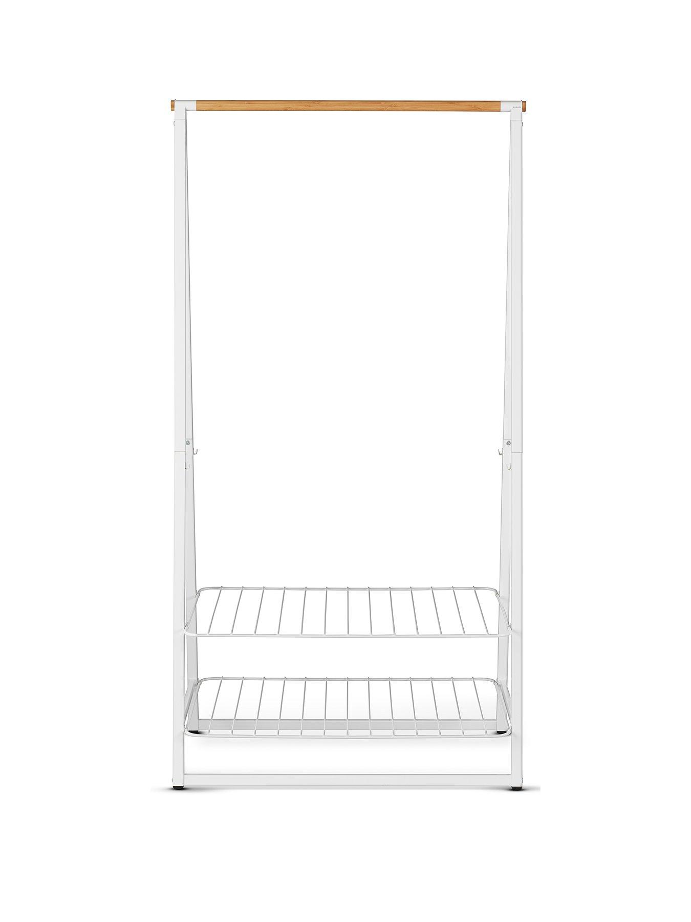 Product photograph of Brabantia Linn Large Clothes Rack - White from very.co.uk