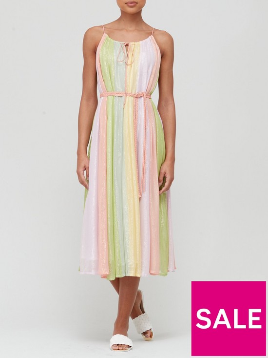 front image of sundress-keya-long-marbella-mix-bloom-dress-multinbsp