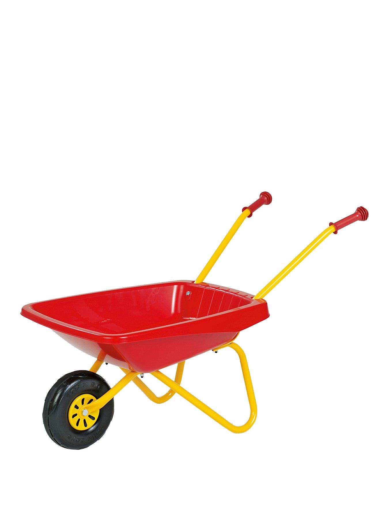 Product photograph of Rolly Toys Child S Metal And Plastic Wheelbarrow Red Yellow from very.co.uk