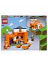  image of lego-minecraft-the-fox-lodge-building-toy-21178