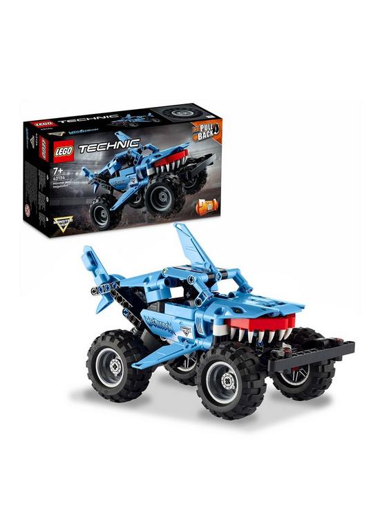 front image of lego-technic-monster-jam-megalodon-truck-set-42134