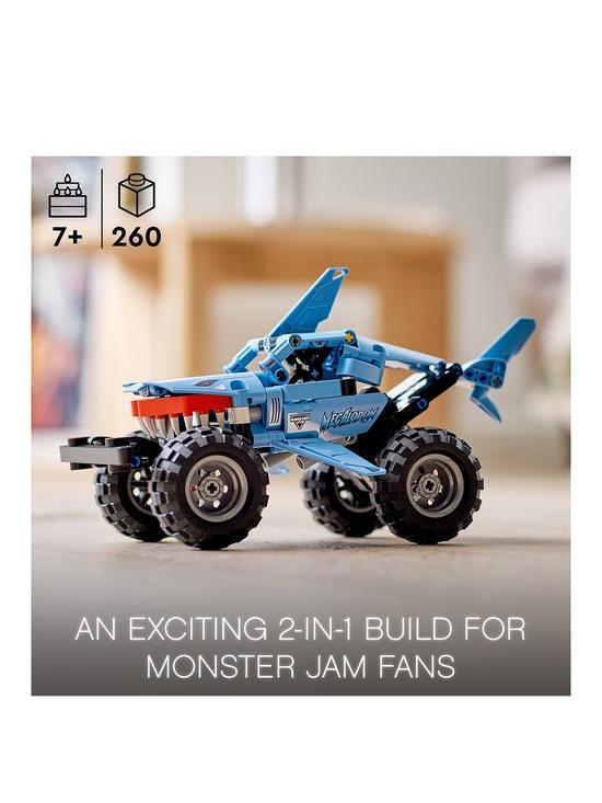 stillFront image of lego-technic-monster-jam-megalodon-truck-set-42134
