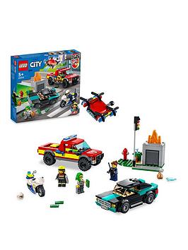 lego city fire rescue & police chase