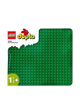 lego duplo green building plate board 10980