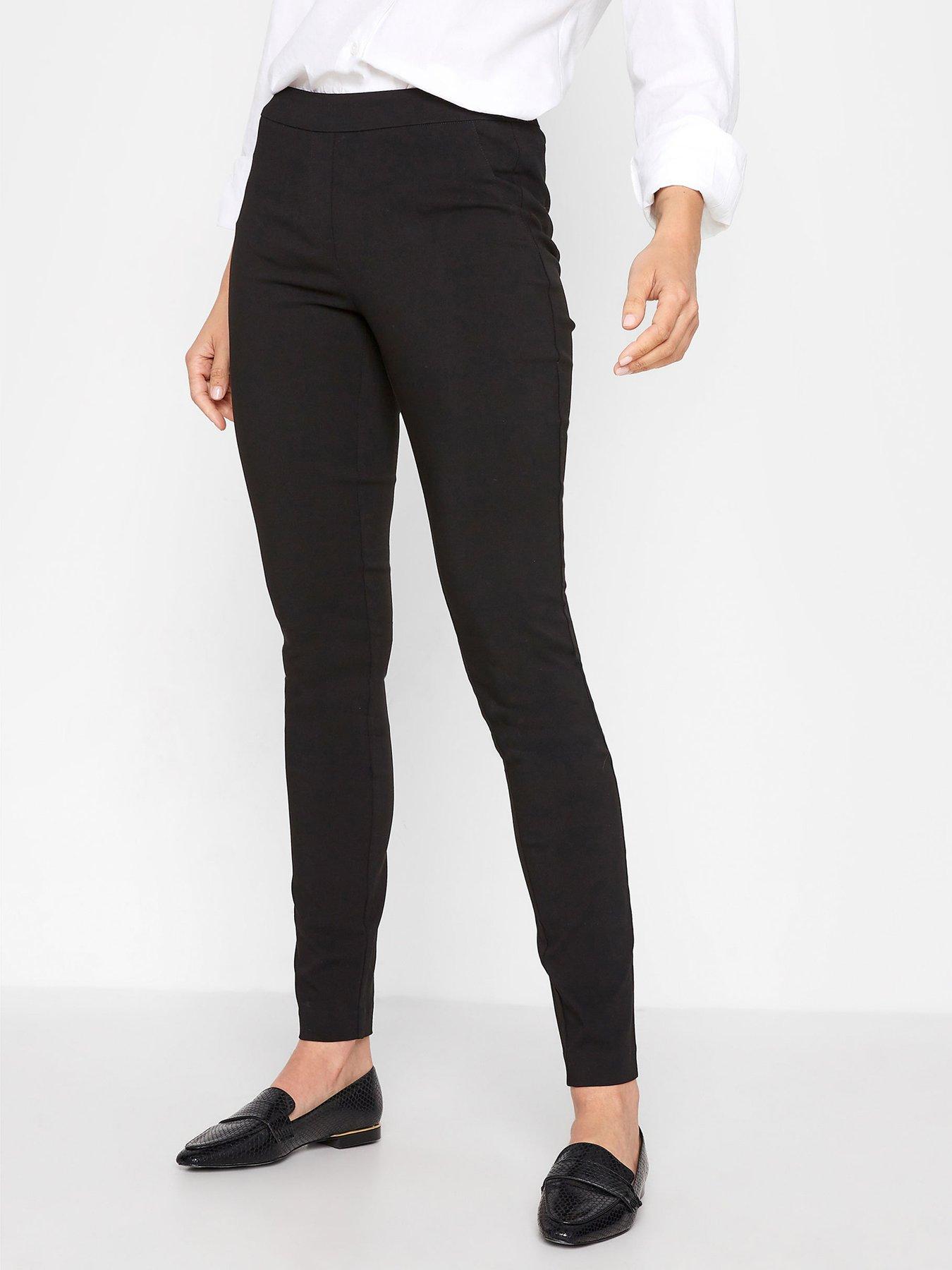 Womens skinny best sale black trousers