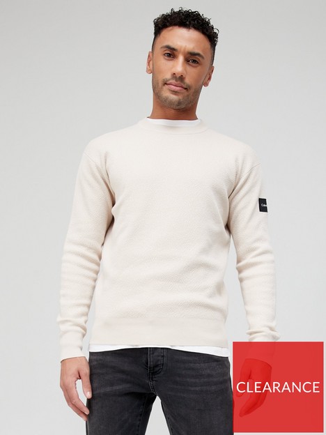 calvin-klein-comfort-fit-structured-knitted-jumper-stoney-beige