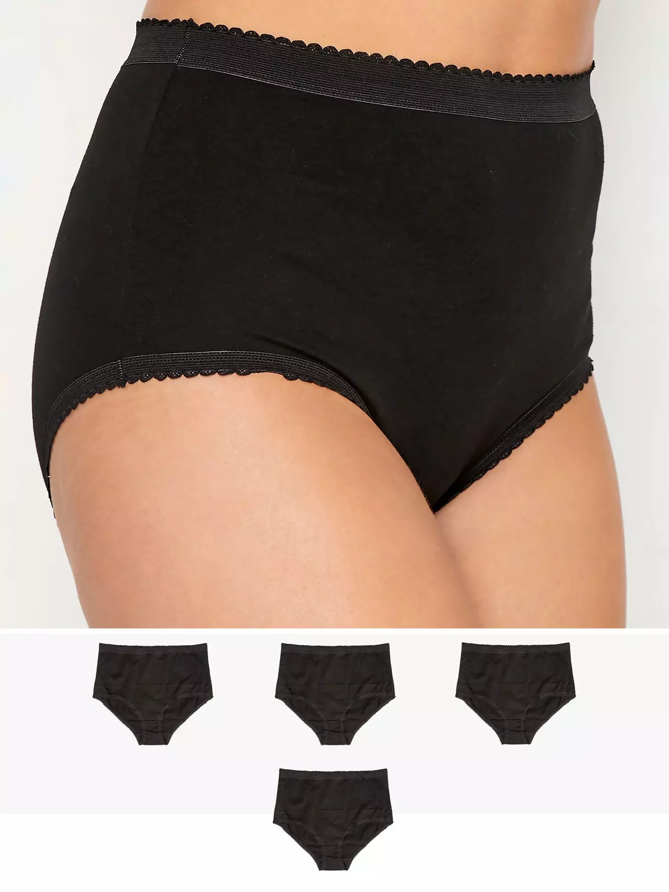 Jeccie 6 Packs Girls Underwear 100% Cotton Breathable Comfort