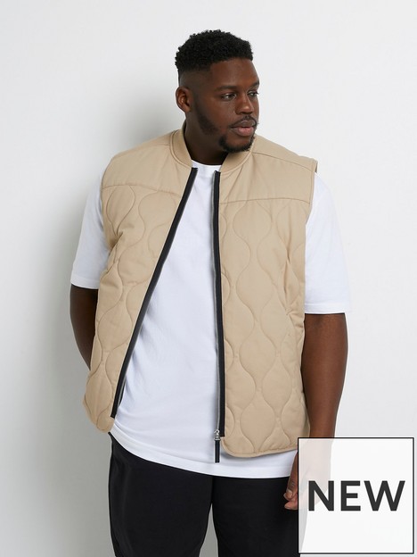 river-island-big-and-tall-cotton-quilted-gilet