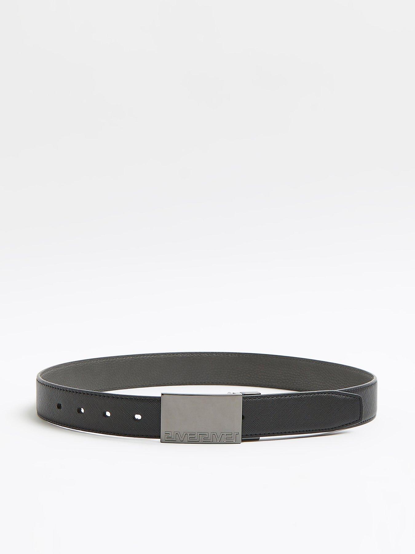 river island mens leather belts