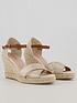  image of office-mooch-cross-strap-leather-espadrille-wedge-gold-shimmer