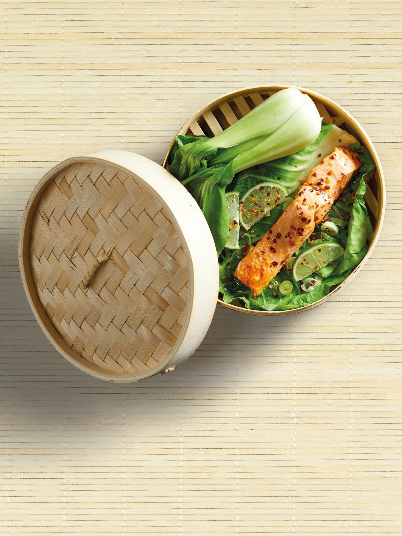 undefined World Of Flavours Oriental Two Tier Bamboo Steamer And Lid