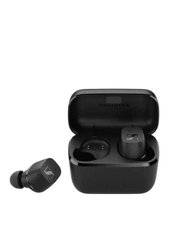 front image of sennheiser-cx-true-wireless-earbuds