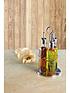  image of kitchencraft-world-of-flavours-italian-three-bottle-oil-and-vinegar-set-with-stand