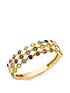 love-gold-9ct-yellow-gold-33-x-1mm-multi-colour-round-cz-5mm-rhombus-pattern-ringfront