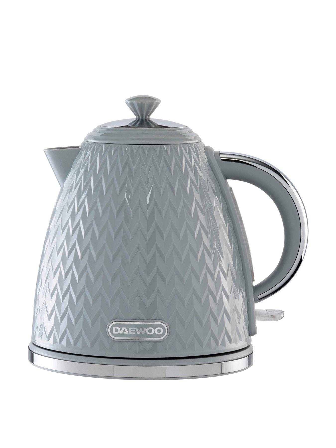 Product photograph of Daewoo Argyle Kettle- Grey from very.co.uk