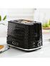  image of daewoo-argyle-2-slice-toaster--black