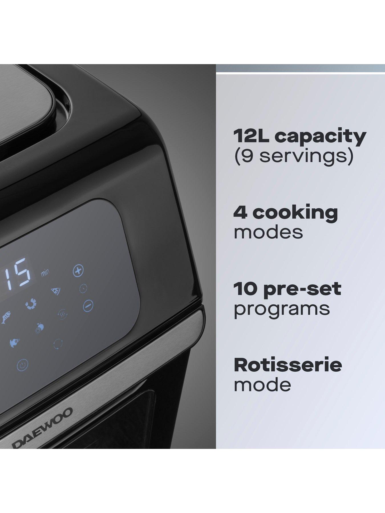 Daewoo 12L Digital Rotisserie Air Fryer Oven very.co.uk