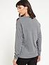  image of v-by-very-lace-insert-long-sleeve-top-charcoal