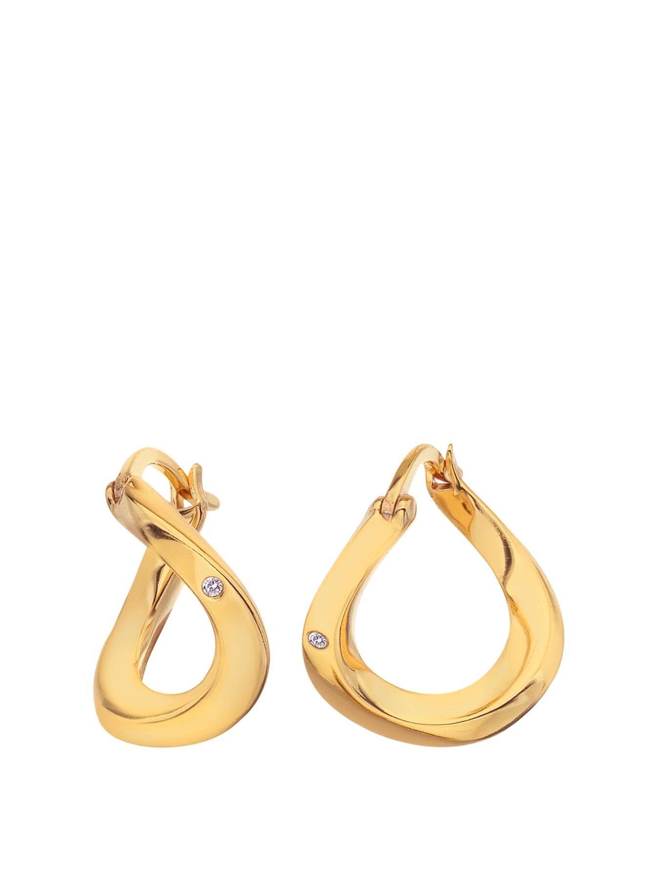 Product photograph of Hot Diamonds X Jac Jossa Soul Twist Earrings from very.co.uk