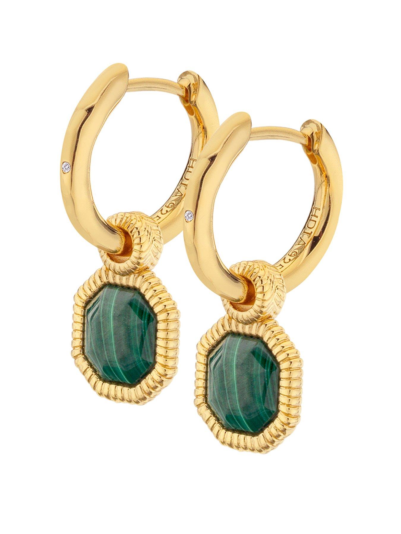Jewellery & watches Hot Diamonds X Jac Jossa Revive Malachite Earrings