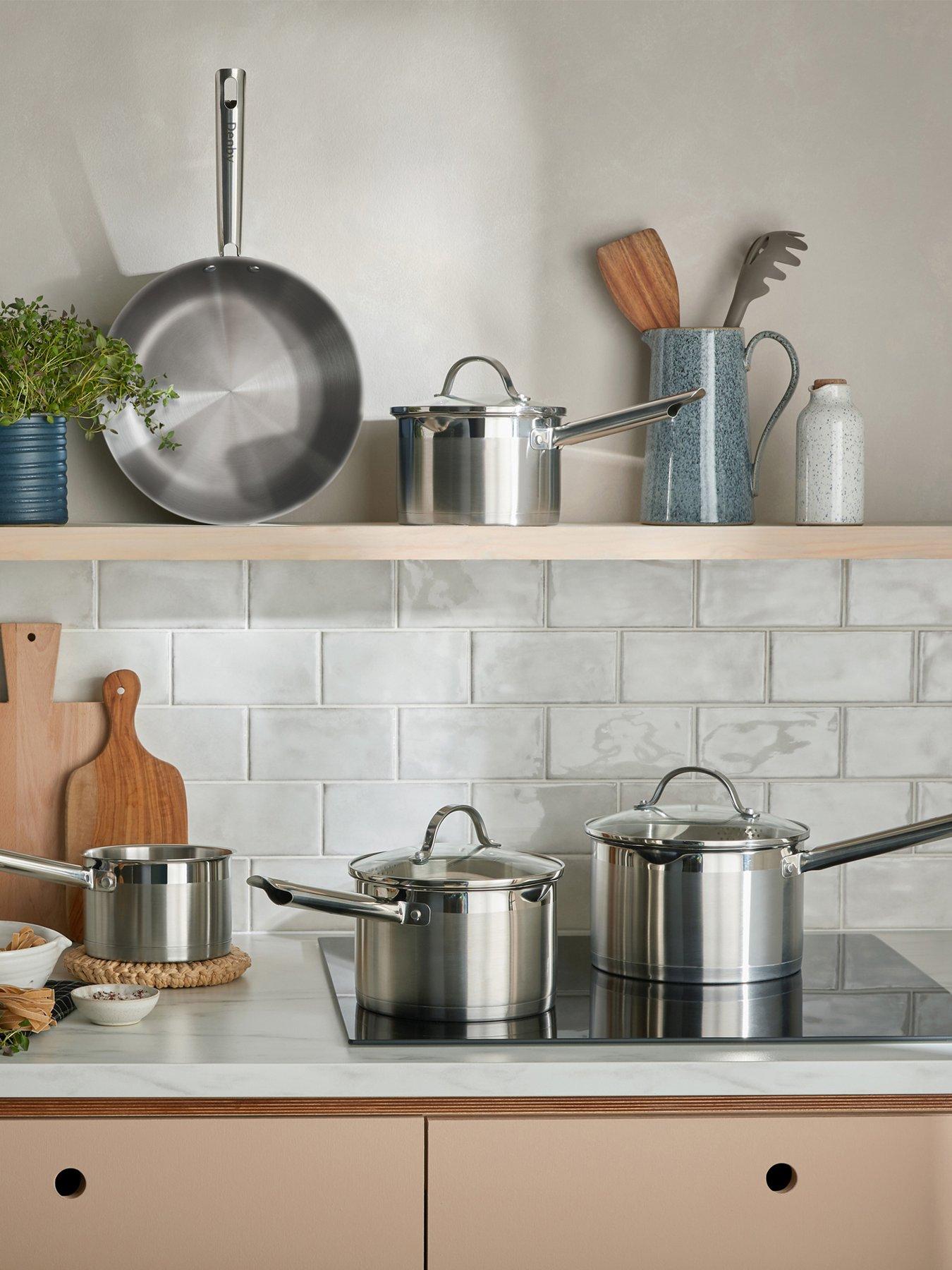 Denby Stainless Steel 5 Piece Pan Set