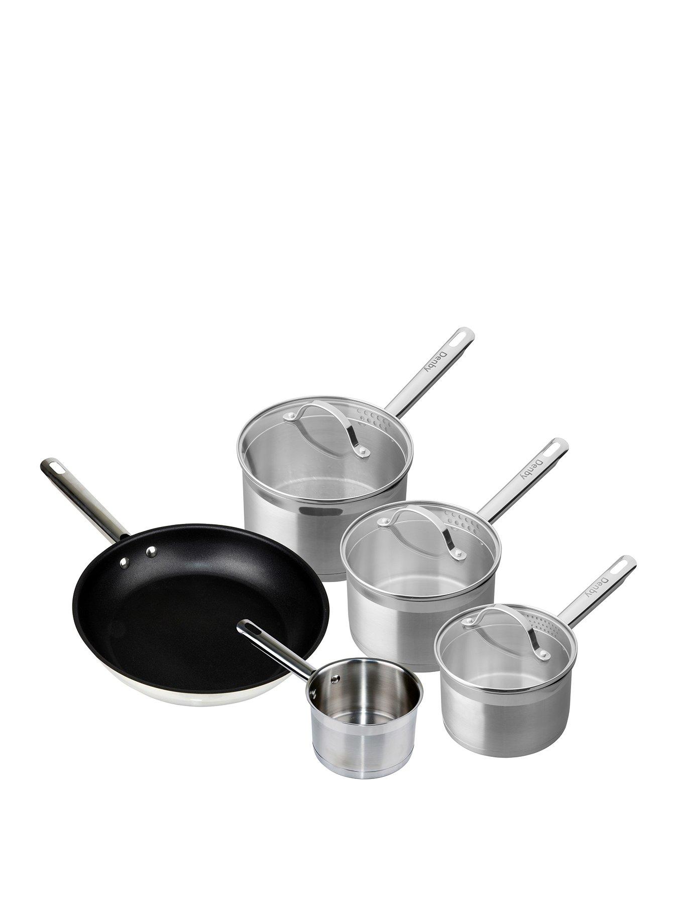 Stainless steel on sale pan set