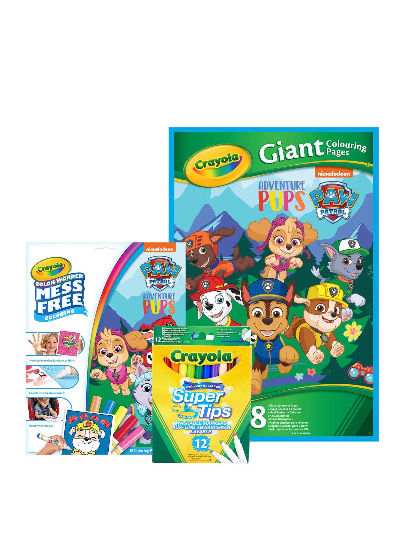 Crayola Color Wonder Paw Patrol Travel Easel with 30 Bonus Pages, Full Size Color Wonder Markers and Paints!