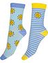  image of pretty-polly-4-pack-bamboo-socks-bluelilac