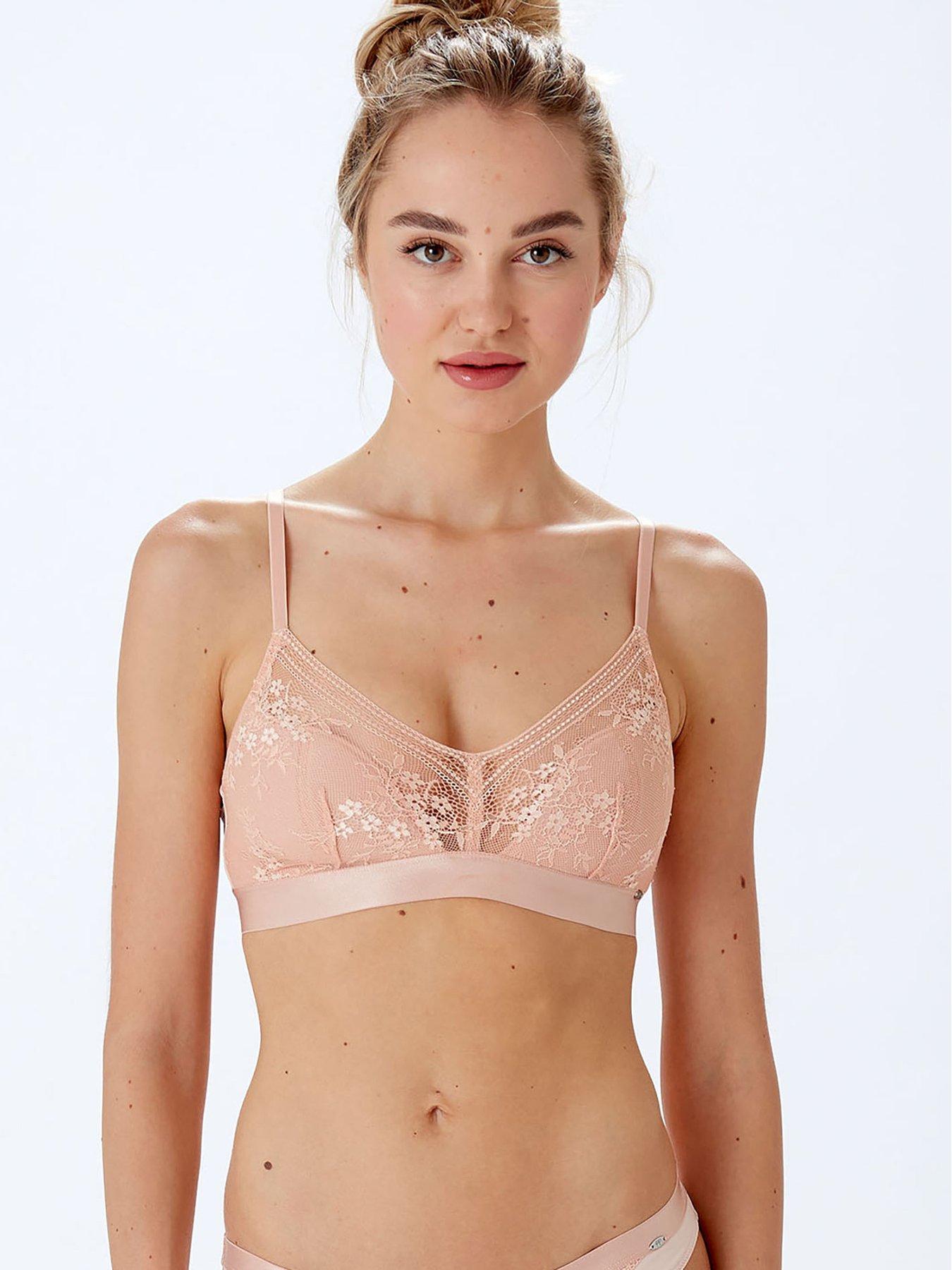 Pretty Polly Non-Wired Triangle Bra - Blush