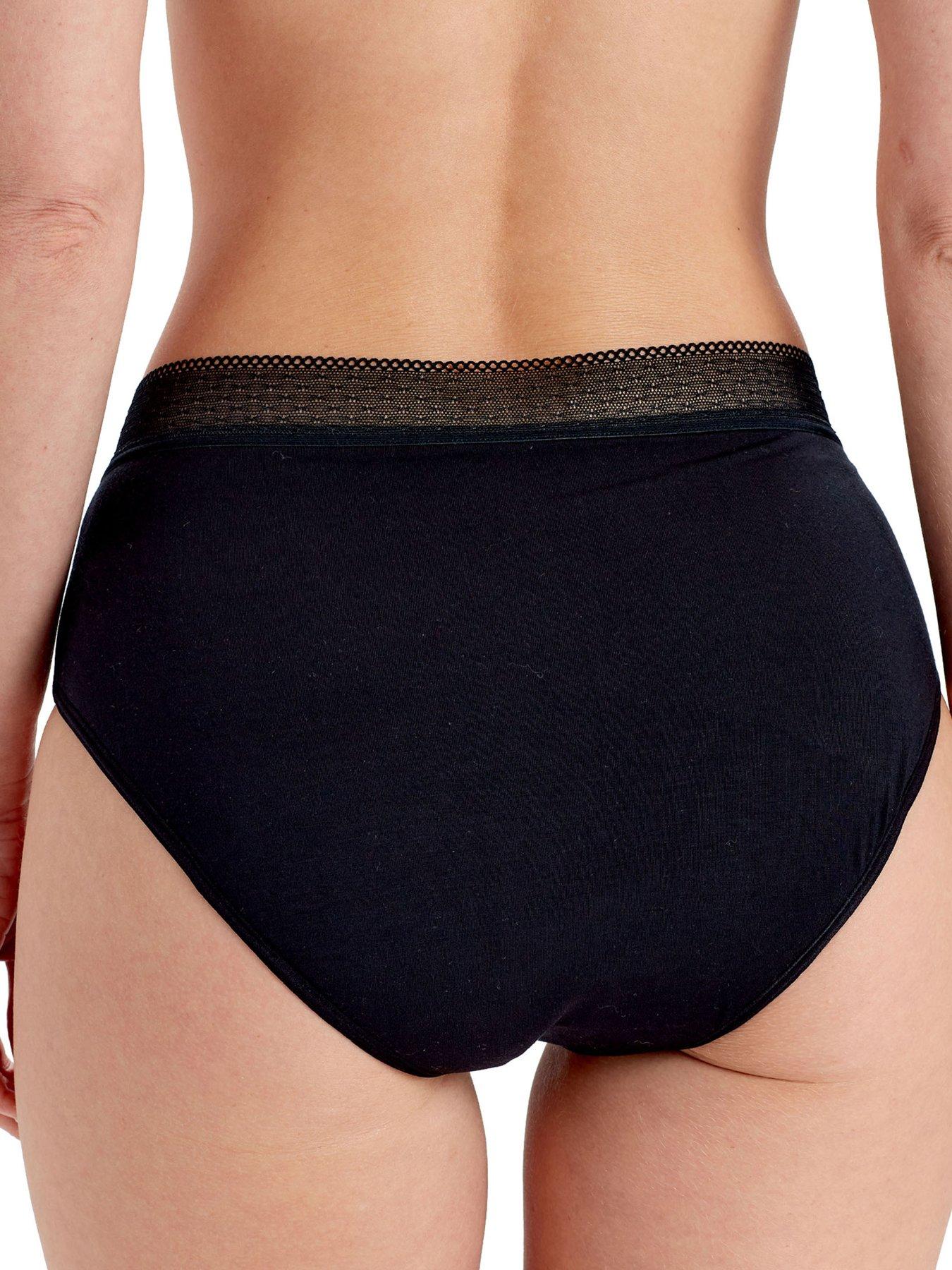 Image 2 of 5 of Pretty Polly Period Pant Midi Briefs - Black
