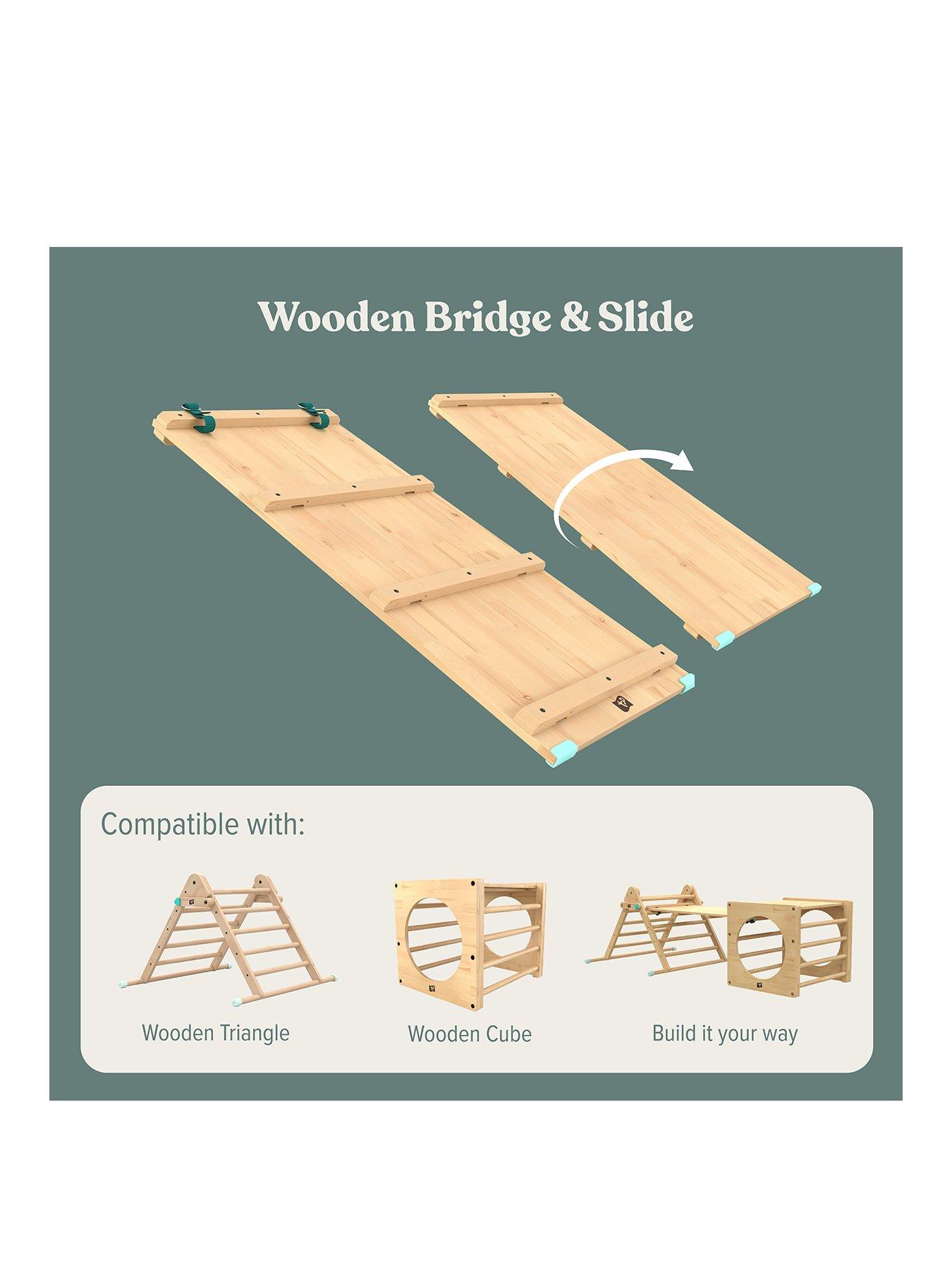 Active Tots Indoor Wooden Bridge  &  Slide