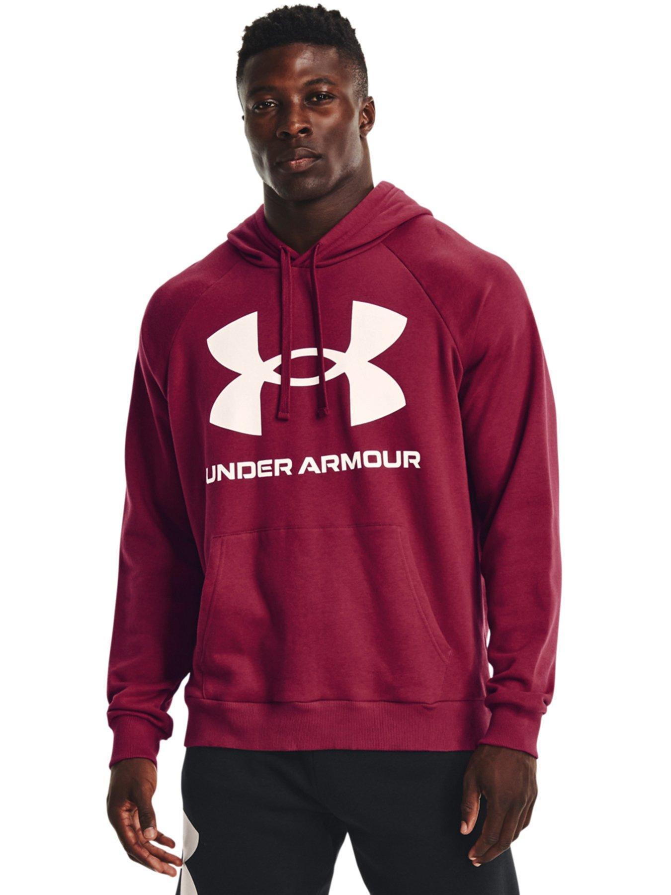 burgundy under armour hoodie