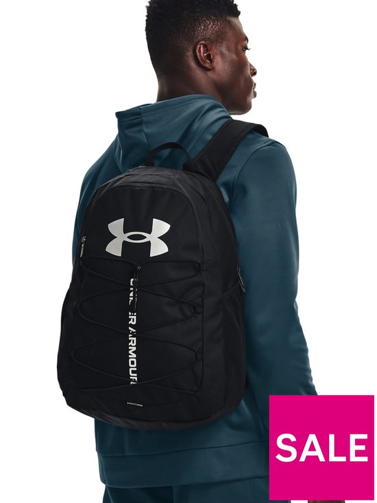 stillFront image of under-armour-training-hustle-sport-backpack-black
