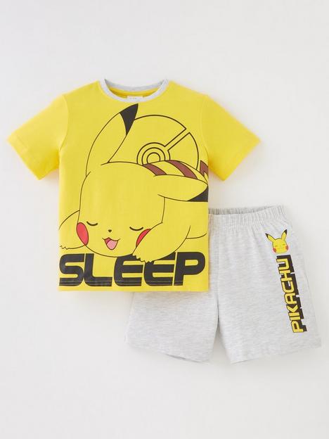 pokemon-boys-pokemon-pikachu-sleep-short-pj-yellownbsp