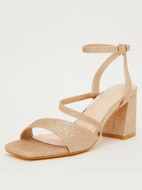 quiz-glitter-block-heel-sandals