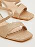  image of quiz-glitter-block-heel-sandals