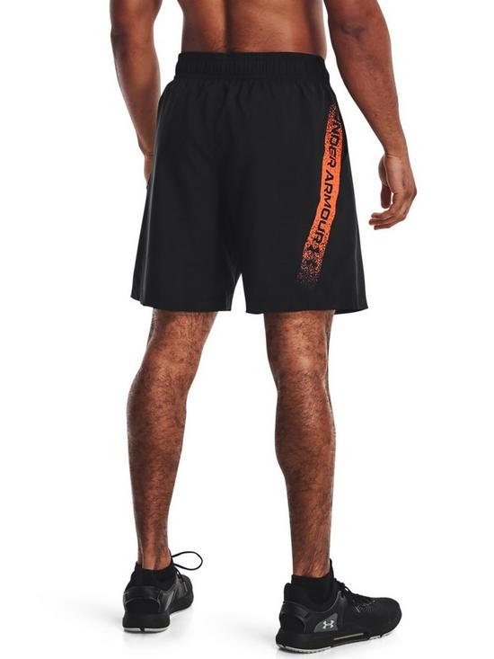 stillFront image of under-armour-training-woven-graphic-shorts